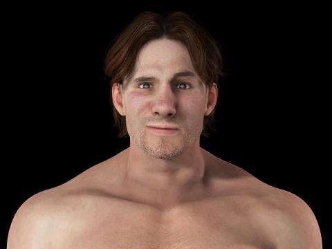 Free Male Body-low poly Free 3D Model