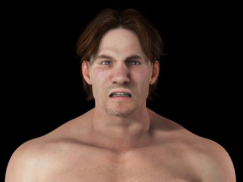 Free Male Body-low poly Free 3D Model