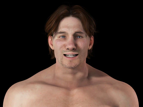 Free Male Body-low poly Free 3D Model