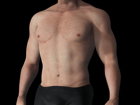 Free Male Body-low poly Free 3D Model