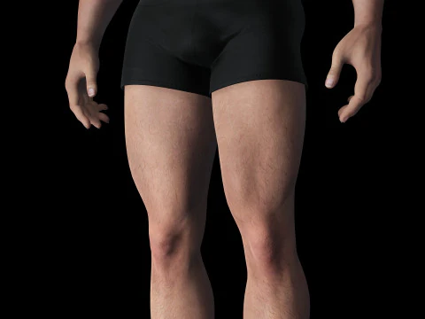 Free Male Body-low poly Free 3D Model