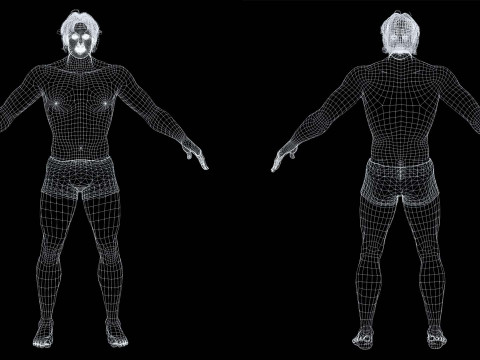 Free Male Body-low poly Free 3Dモデル
