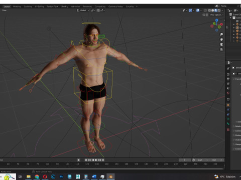 Free Male Body-low poly Free 3Dモデル