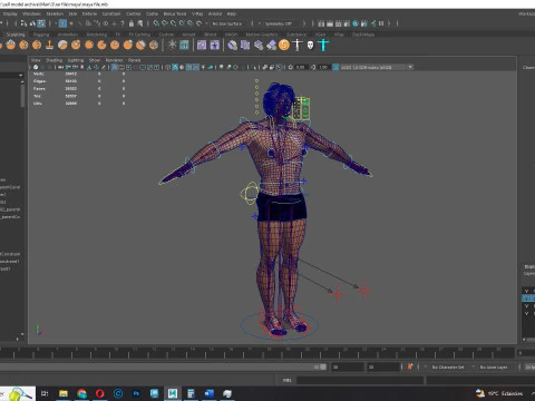 Free Male Body-low poly Free 3D Model