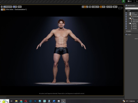 Free Male Body-low poly Free 3Dモデル