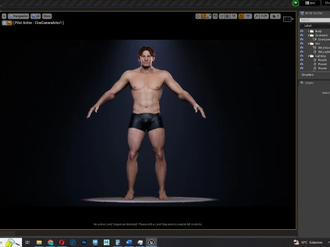 Free Male Body-low poly Free 3D Model