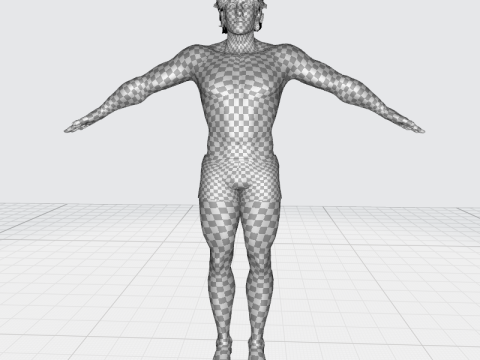 Free Male Body-low poly Free 3Dモデル