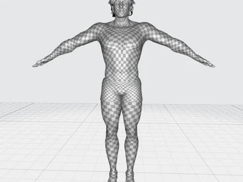 Free Male Body-low poly Free 3D Model
