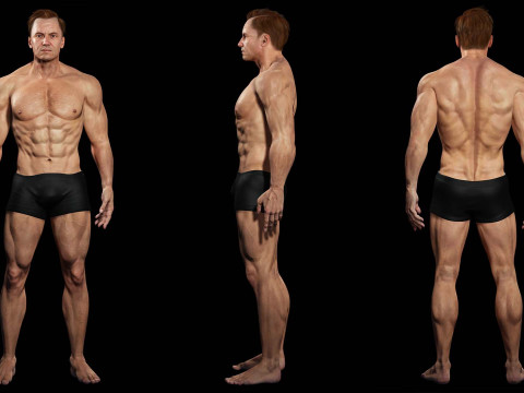 Male body G1 Model 3D