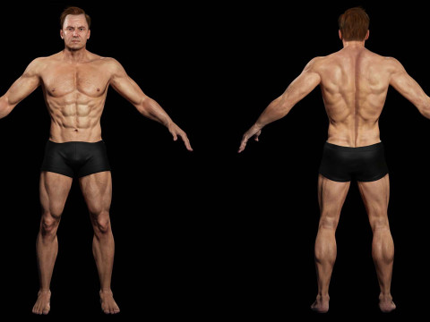 Male body G1 Model 3D
