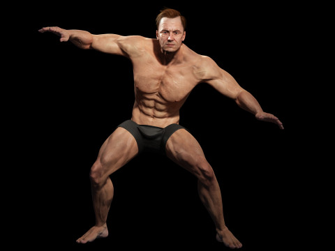 Male body G1 Model 3D