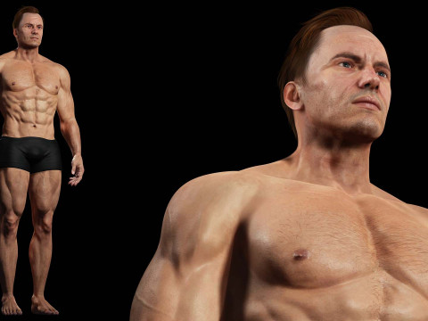 Male body G1 Model 3D