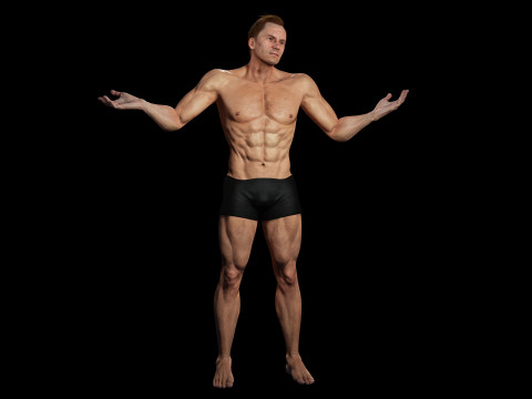 Male body G1 Model 3D