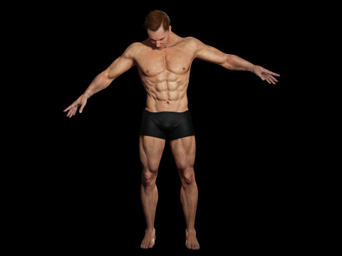 Male body G1 Model 3D