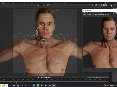 Male body G1 Model 3D