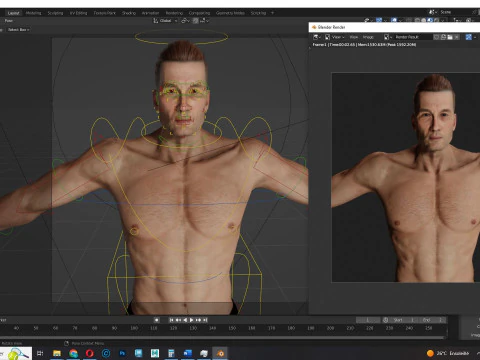 Model Basic Man G1 3D Model
