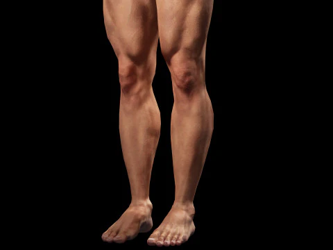 Realistic Athlete Man G1 3D Model