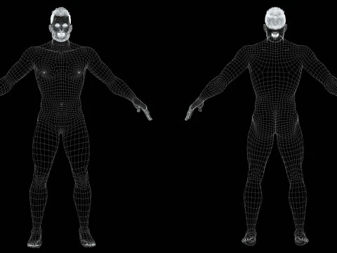 Realistic Athlete Man G1 3D Model