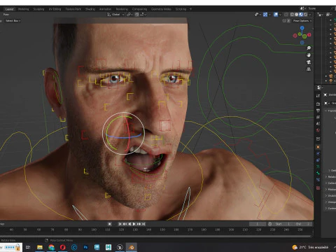 Realistic Athlete Man G1 3D Model
