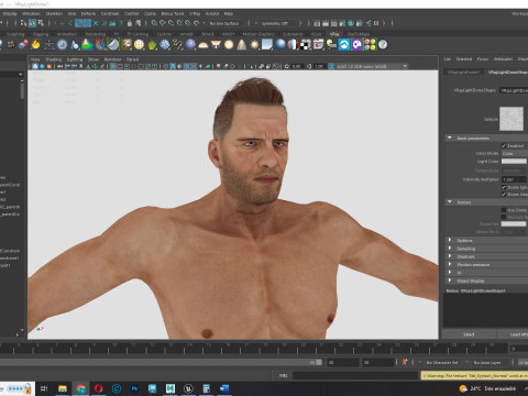 Realistic Athlete Man G1 3D 모델