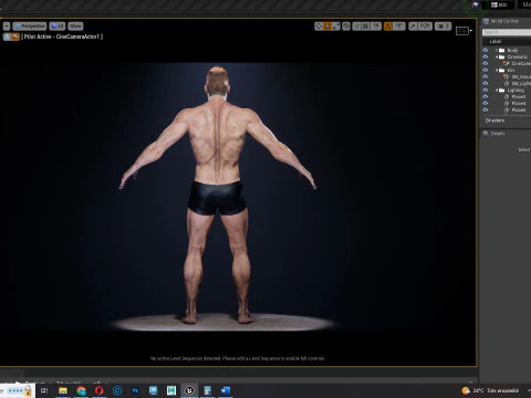 Realistic Athlete Man G1 3D Model