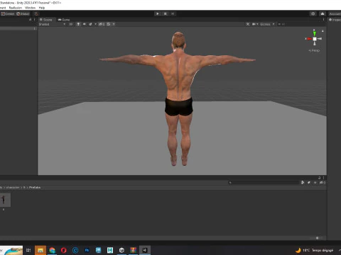Realistic Athlete Man G1 3D Model