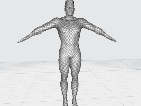 Realistic Athlete Man G1 3D 모델