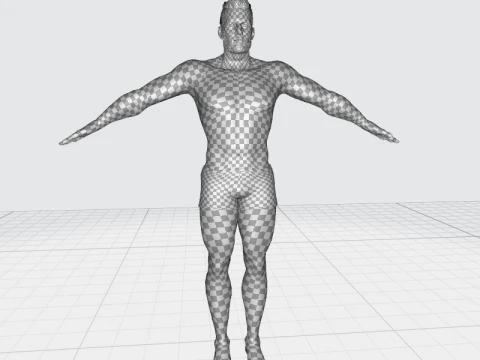 Realistic Athlete Man G1 3D Model