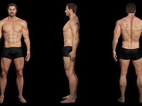 Realistic Man livelink 3D Model