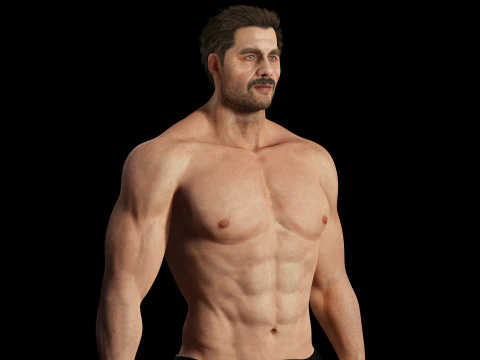 Realistic Man livelink 3D Model
