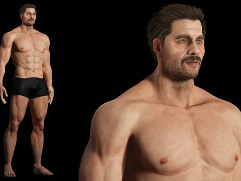 Realistic Man livelink 3D Model