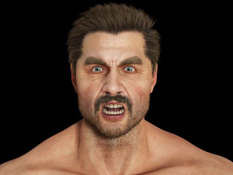 Realistic Man livelink 3D Model