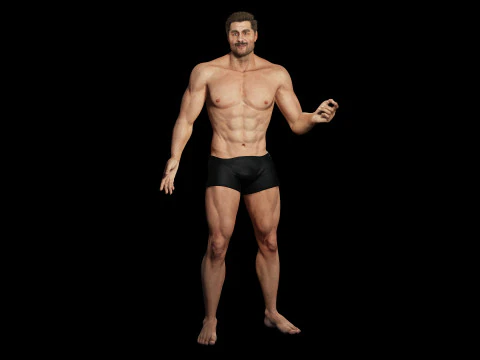 Realistic Man livelink 3D Model