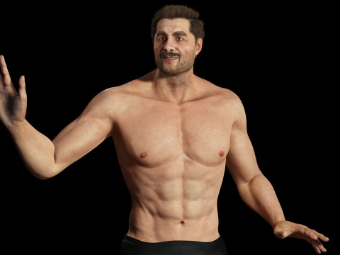 Realistic Man livelink 3D Model