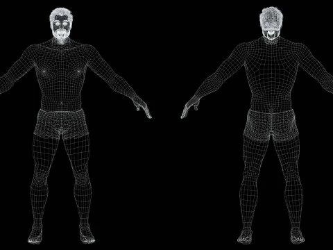 Realistic Man livelink 3D Model