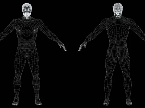 Realistic Man livelink 3D Model