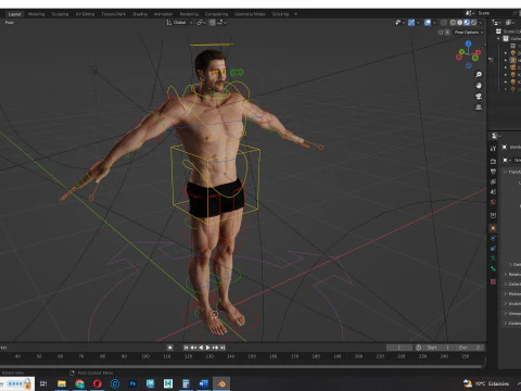 Realistic Man livelink 3D Model