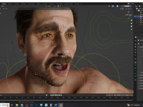 Realistic Man livelink 3D Model
