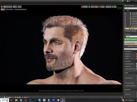 Realistic Man livelink 3D Model