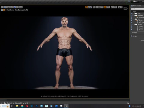 Realistic Man livelink 3D Model