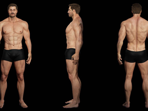 Realistic Man livelink 3Dモデル