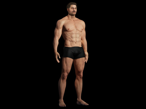 Realistic Man livelink 3Dモデル