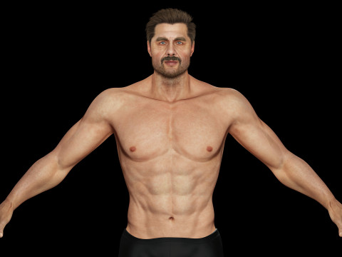Realistic Man livelink 3Dモデル