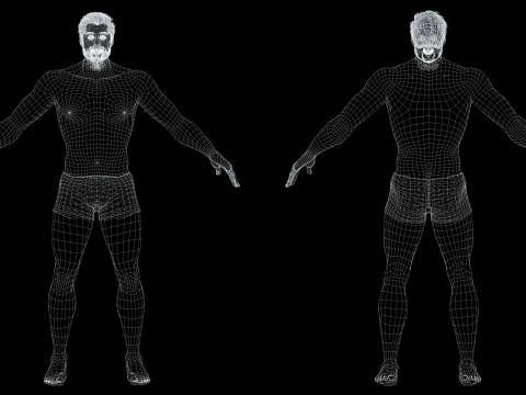 Realistic Man livelink 3Dモデル