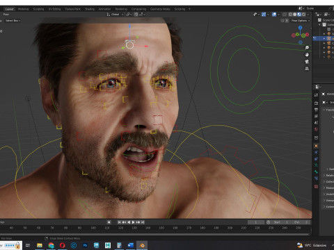 Realistic Man livelink 3Dモデル