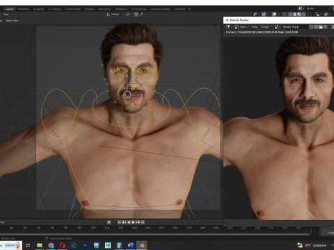 Realistic Man livelink 3Dモデル