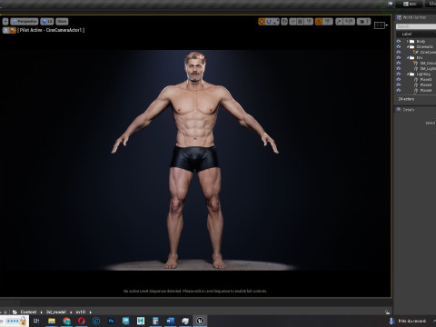 Realistic Man livelink 3Dモデル