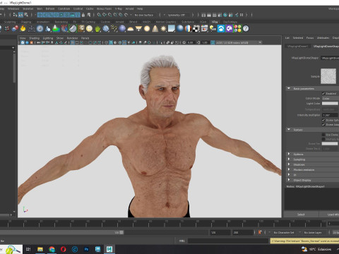 Realistic Old Man 3D मॉडल