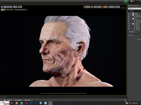 Realistic Old Man 3D मॉडल