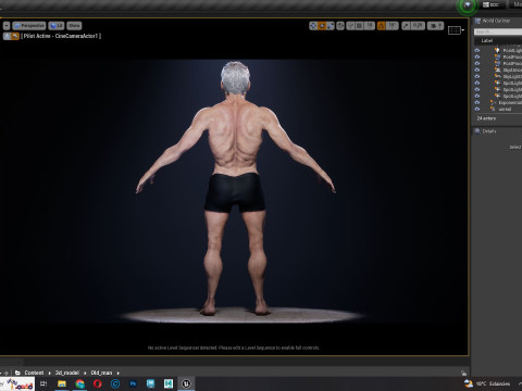Realistic Old Man 3D मॉडल